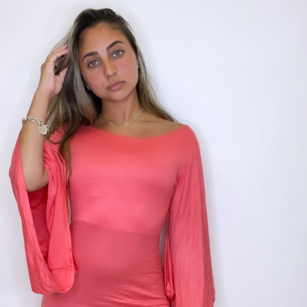 I'M NO ANGEL Mini Dress Women Elegant Long Sleeve Mini Bodycon Stretch Party